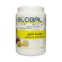 حمام زيت وماسك للشعر بخلاصة الثوم من جلوبال ستار  1500مل Global Star Garlic Extract Hot Oil Hair Mask