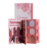 كريستين دفتر باليت 1X3 ظلال العيون + اضاءة + احمر خدود  Christine Palette Notebook 1X3 Eyeshadow + Highlighter + Blush CH-K2308