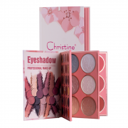 كريستين دفتر باليت 1X3 ظلال العيون + اضاءة + احمر خدود  Christine Palette Notebook 1X3 Eyeshadow + Highlighter + Blush CH-K2308