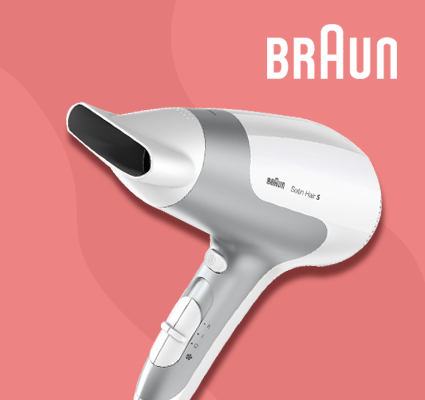 5 Braun Satin Hair 5 HD580 Hair Dryer With Ionic Function