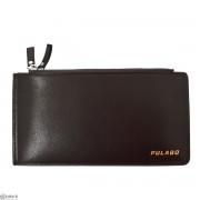 محفظة رجالية جلد بني من تصميم بولابو Pulabo Wsllet