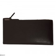 محفظة رجالية جلد بني من تصميم واي كيه اس اس YKSS Wallet